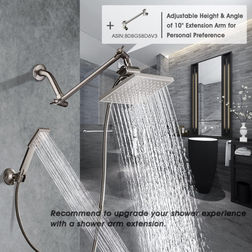 XWSI Rain Dual Shower Head 1.8 GPM GPM Wayfair